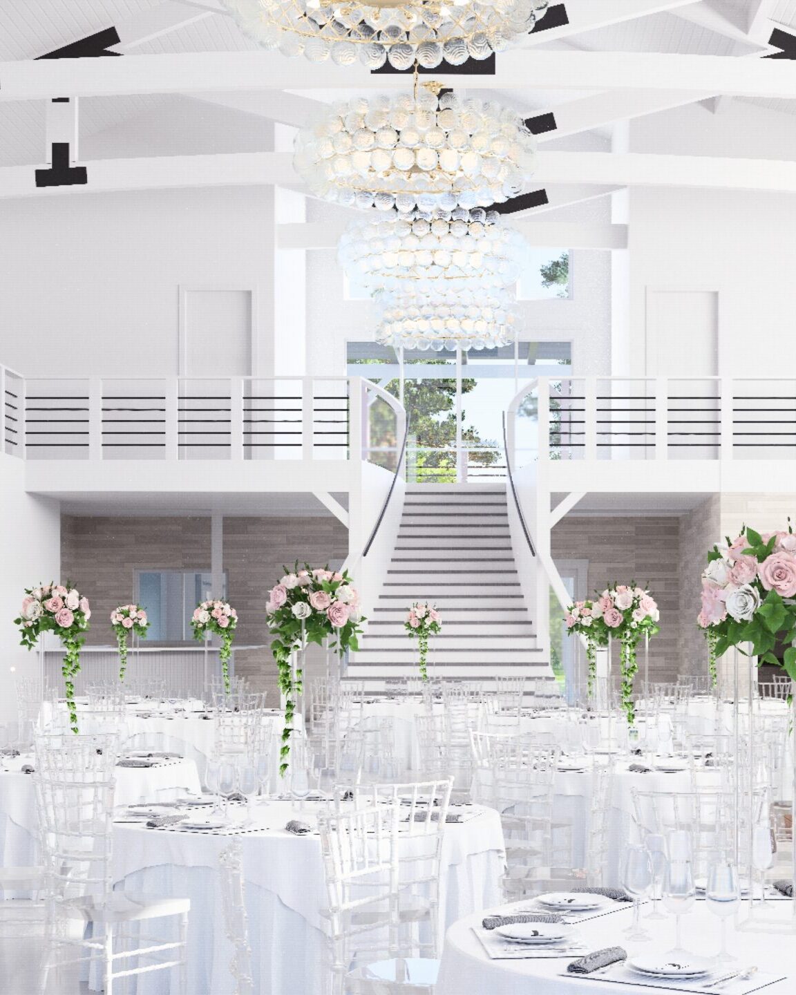 Interior view of the North Barn event space at The Barn on North.