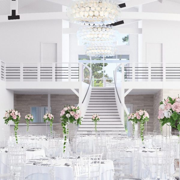 Interior view of the North Barn event space at The Barn on North.